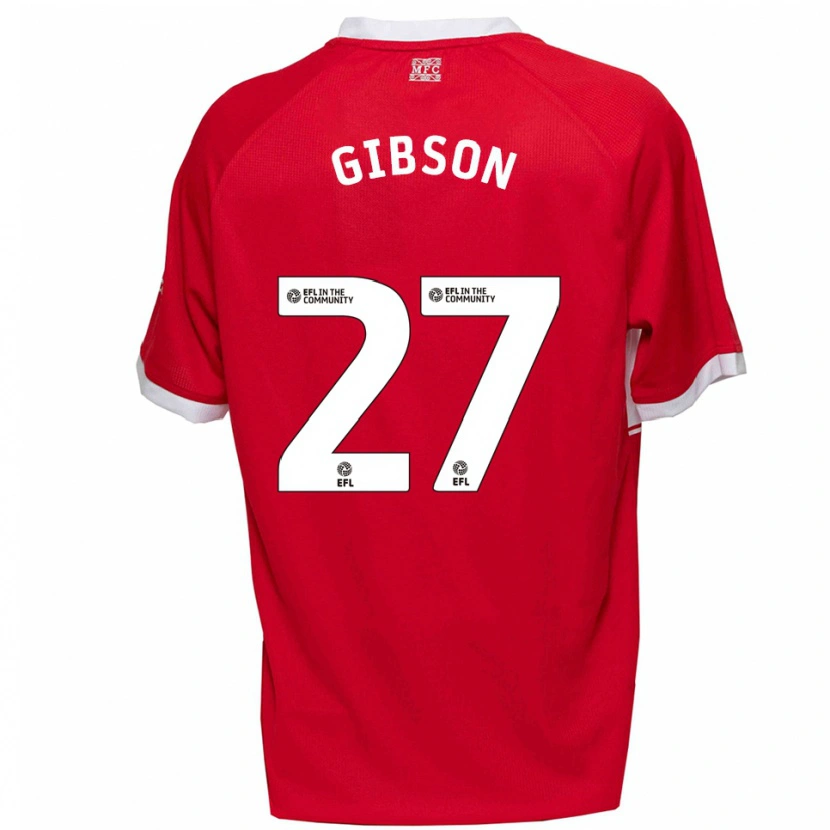 Danxen Mulher Camisola Georgia Gibson #27 Vermelho Branco Principal 2025/26 Camisa Brasil