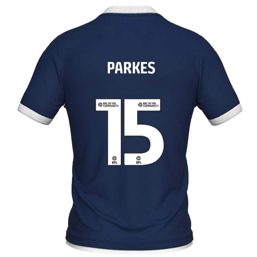 Danxen Mulher Camisola Tristan Parkes #15 Azul Marinho Branco Principal 2025/26 Camisa Brasil