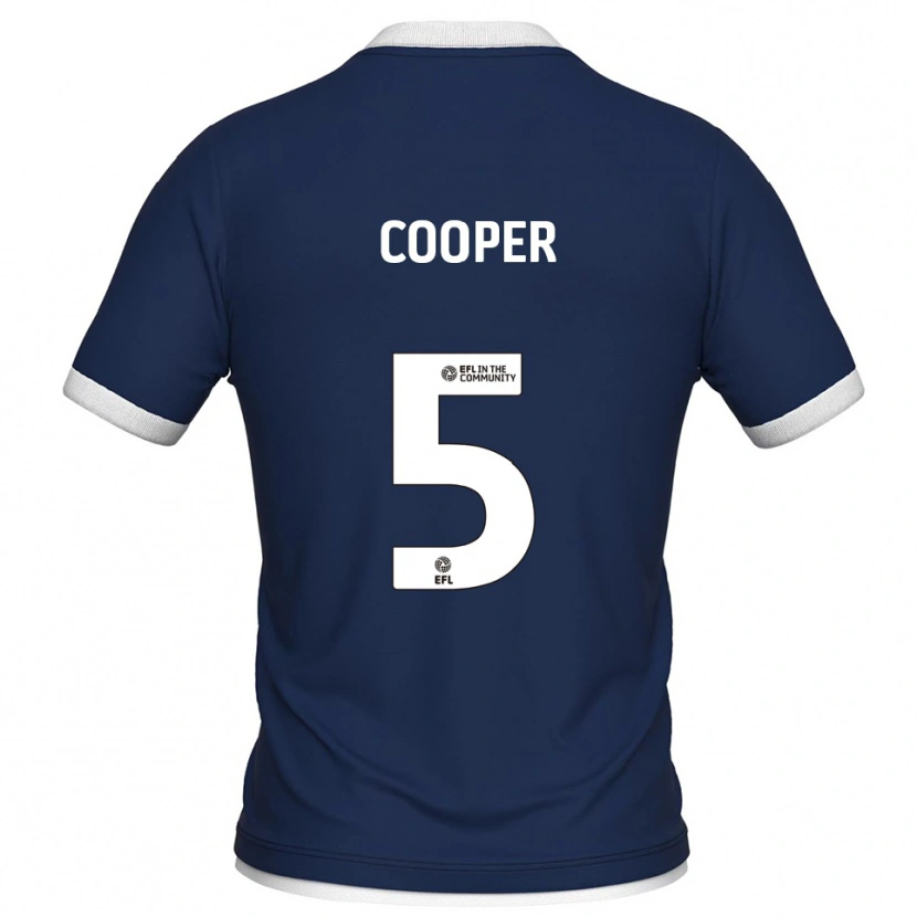 Danxen Mulher Camisola Jake Cooper #5 Azul Marinho Branco Principal 2025/26 Camisa Brasil