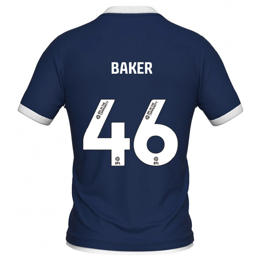 Danxen Mulher Camisola Frankie Baker #46 Azul Marinho Branco Principal 2025/26 Camisa Brasil
