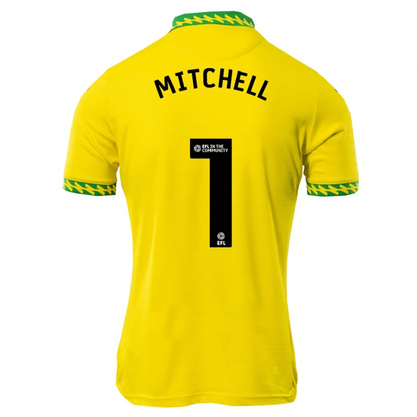 Danxen Mulher Camisola Rylee Mitchell #1 Branco Verde Principal 2025/26 Camisa Brasil