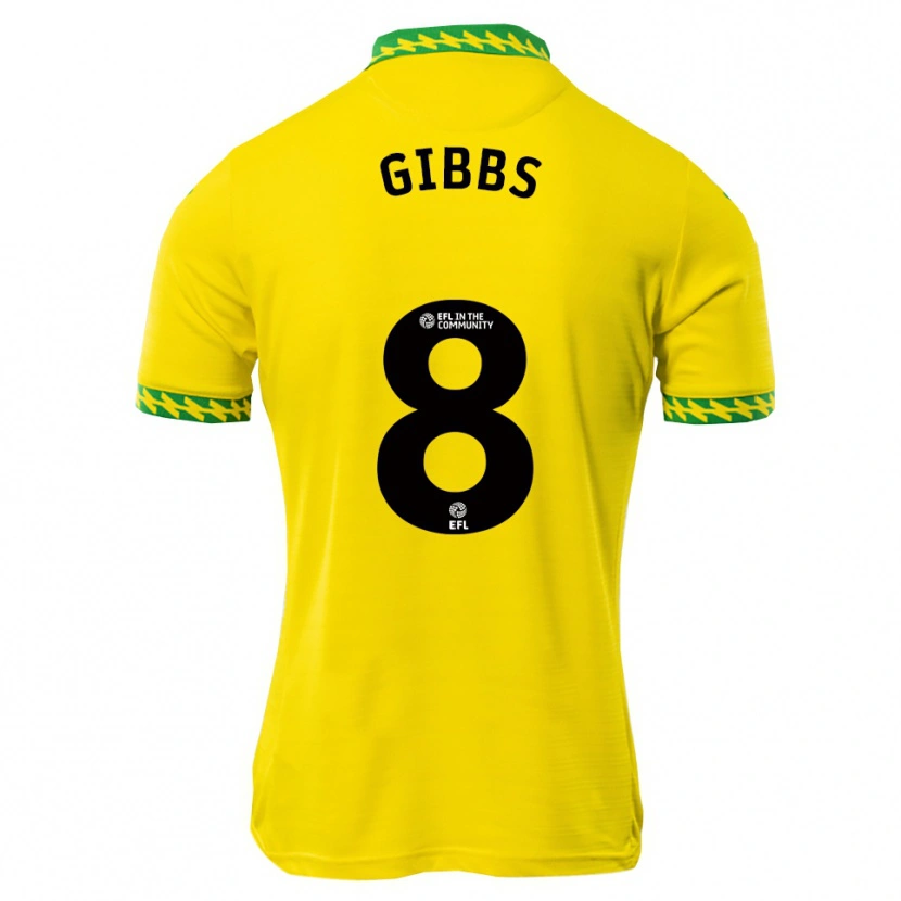 Danxen Mulher Camisola Liam Gibbs #8 Branco Verde Principal 2025/26 Camisa Brasil