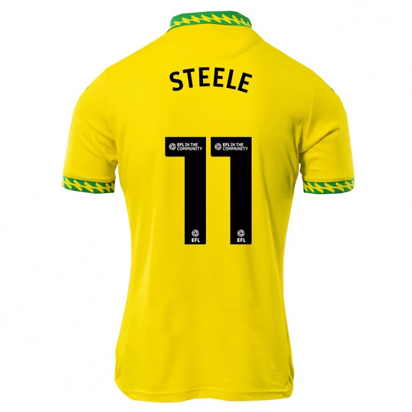 Danxen Mulher Camisola Kahlil Steele #11 Branco Verde Principal 2025/26 Camisa Brasil