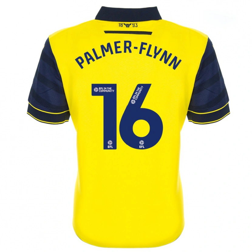 Danxen Mulher Camisola Callum Palmer-Flynn #16 Amarelo Azul Marinho Principal 2025/26 Camisa Brasil