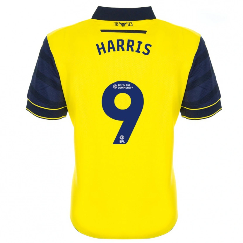 Danxen Mulher Camisola Mark Harris #9 Amarelo Azul Marinho Principal 2025/26 Camisa Brasil