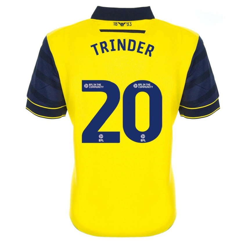 Danxen Mulher Camisola Lucy Trinder #20 Amarelo Azul Marinho Principal 2025/26 Camisa Brasil