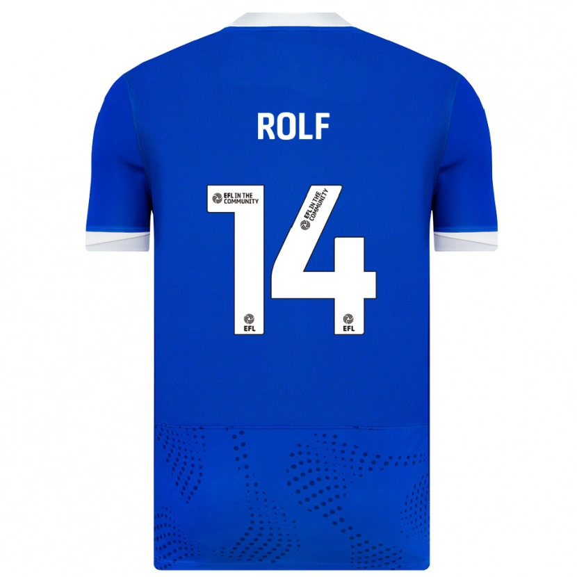 Danxen Mulher Camisola Annie Rolf #14 Azul Branco Principal 2025/26 Camisa Brasil