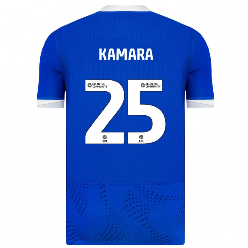 Danxen Mulher Camisola Abdoulaye Kamara #25 Azul Branco Principal 2025/26 Camisa Brasil