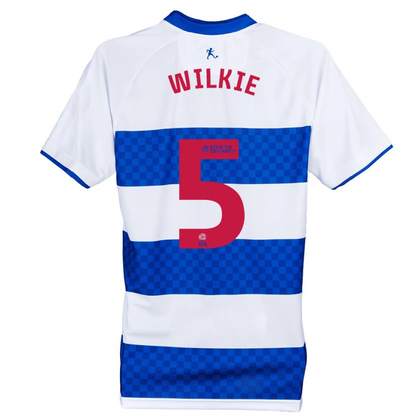 Danxen Mulher Camisola Alex Wilkie #5 Azul Branco Principal 2025/26 Camisa Brasil