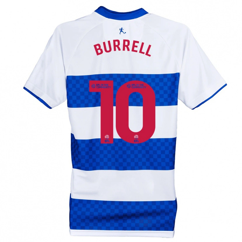 Danxen Mulher Camisola Rumarn Burrell #10 Azul Branco Principal 2025/26 Camisa Brasil