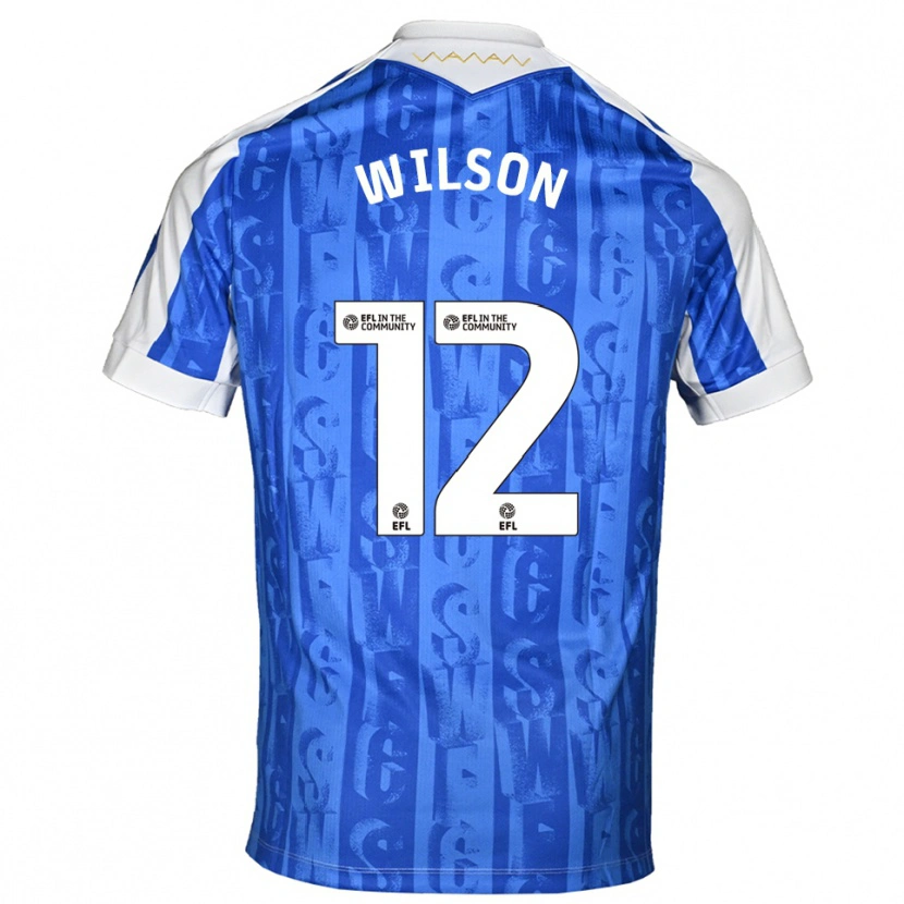 Danxen Mulher Camisola Ryan Wilson #12 Azul Branco Principal 2025/26 Camisa Brasil