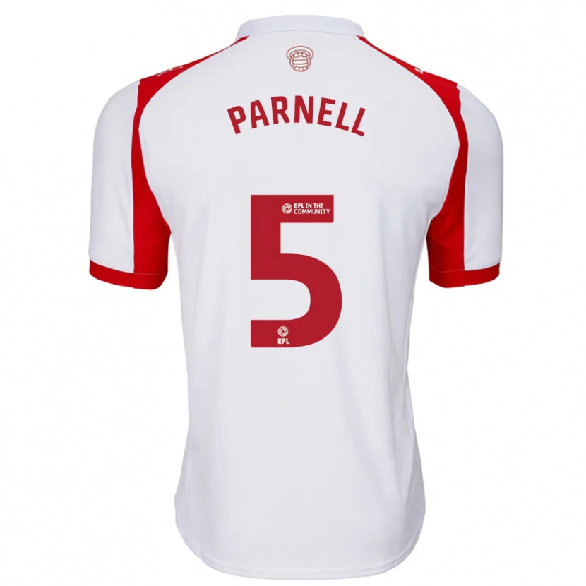 Danxen Mulher Camisola Rosanna Parnell #5 Branco Vermelho Principal 2025/26 Camisa Brasil