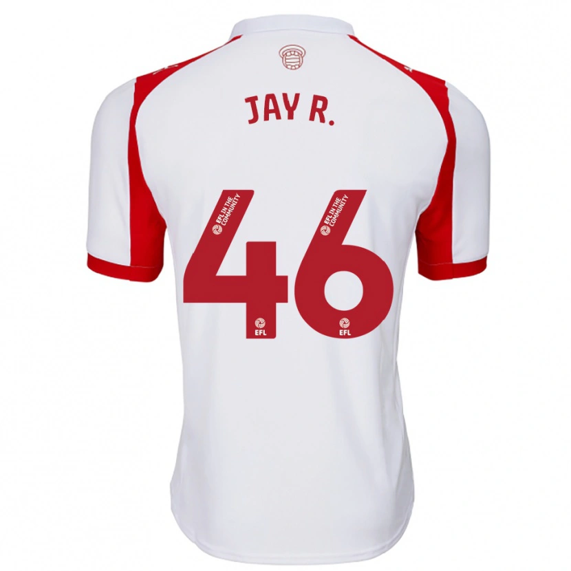 Danxen Mulher Camisola Jay Robinson #46 Branco Vermelho Principal 2025/26 Camisa Brasil