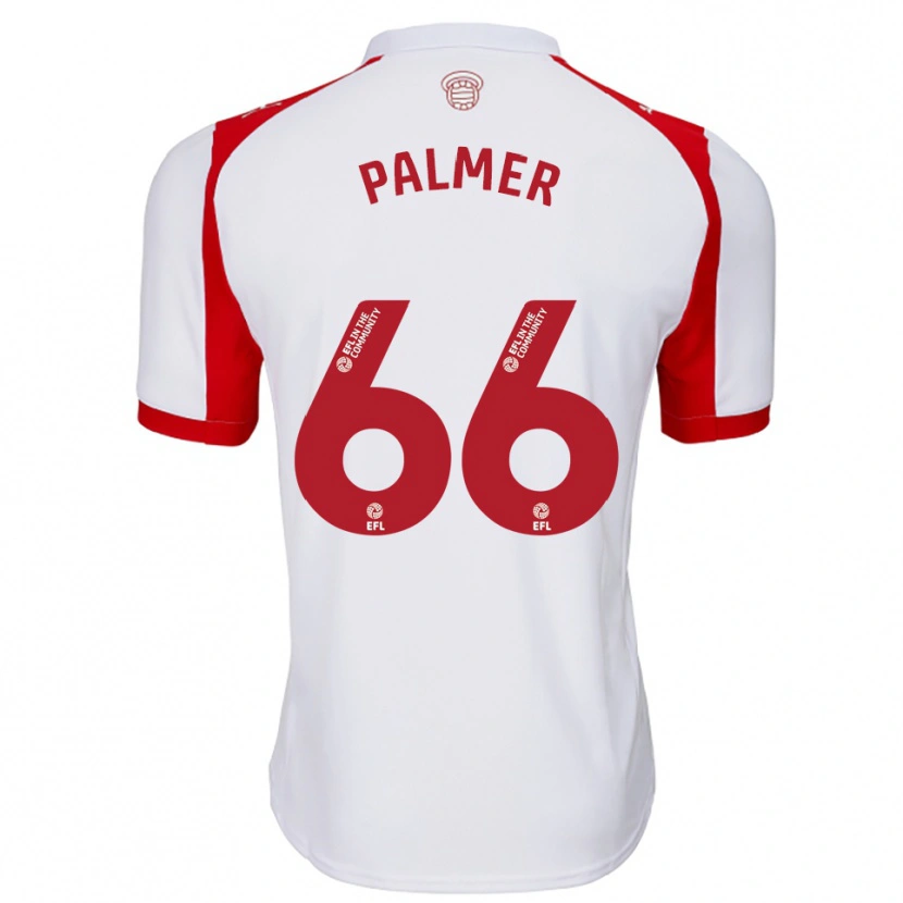Danxen Mulher Camisola Aimee Palmer #66 Branco Vermelho Principal 2025/26 Camisa Brasil