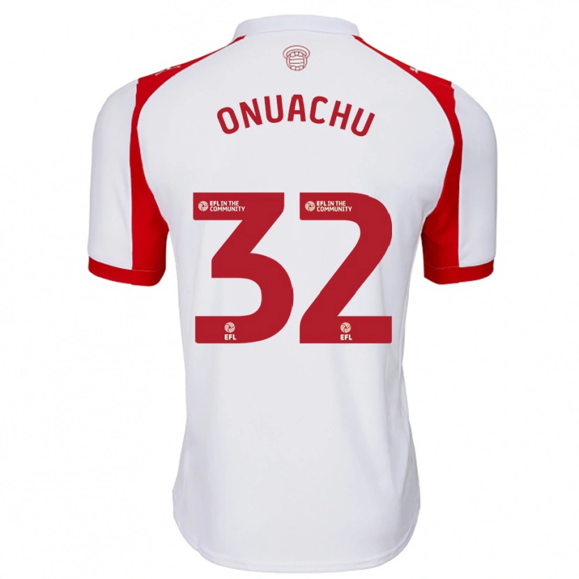 Danxen Mulher Camisola Paul Onuachu #32 Branco Vermelho Principal 2025/26 Camisa Brasil
