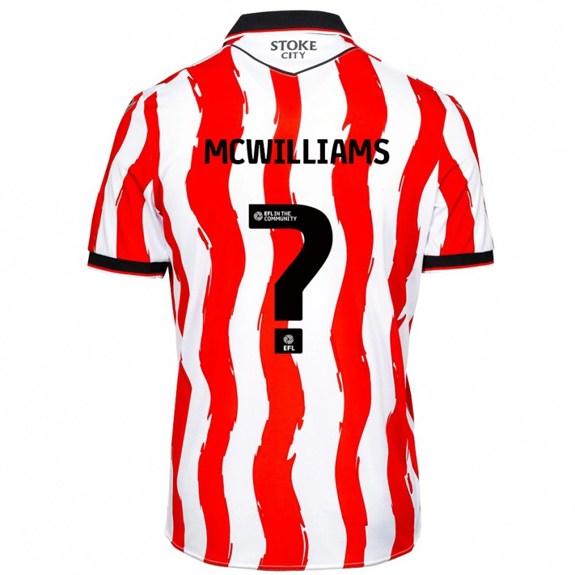 Danxen Mulher Camisola Josh Mcwilliams #0 Branco Vermelho Principal 2025/26 Camisa Brasil