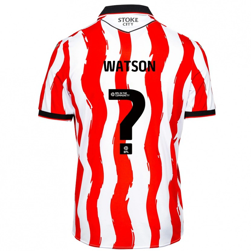 Danxen Mulher Camisola Adam Watson #0 Branco Vermelho Principal 2025/26 Camisa Brasil