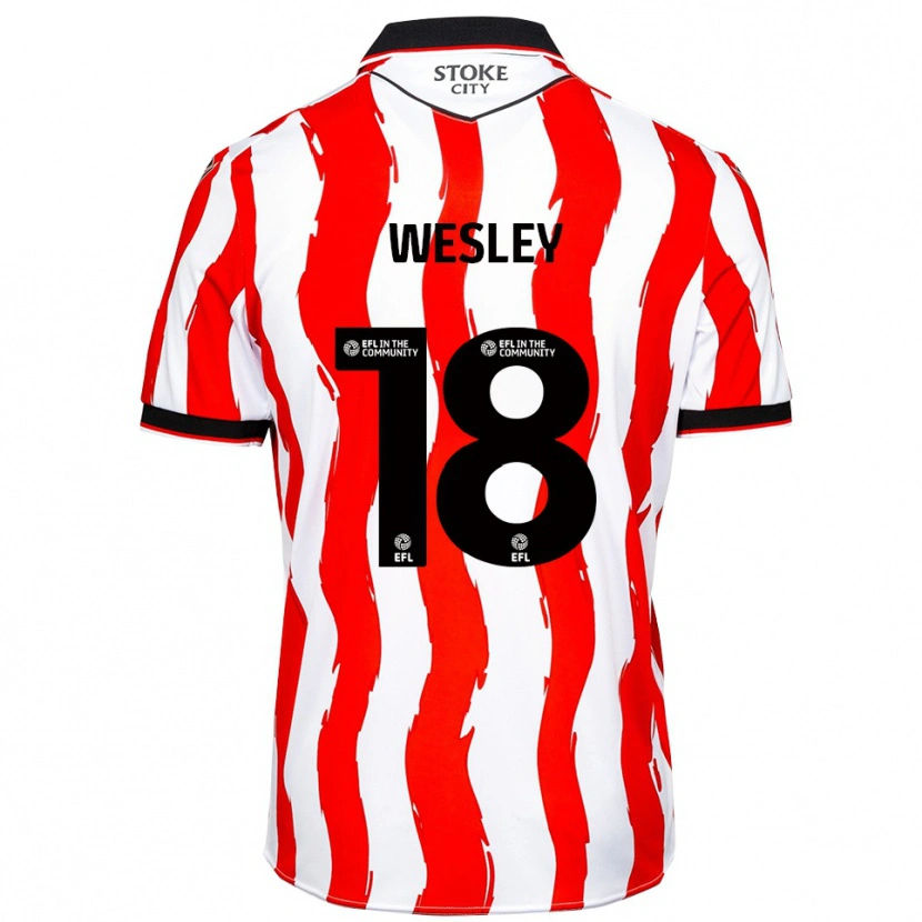 Danxen Mulher Camisola Wesley Moraes #18 Branco Vermelho Principal 2025/26 Camisa Brasil