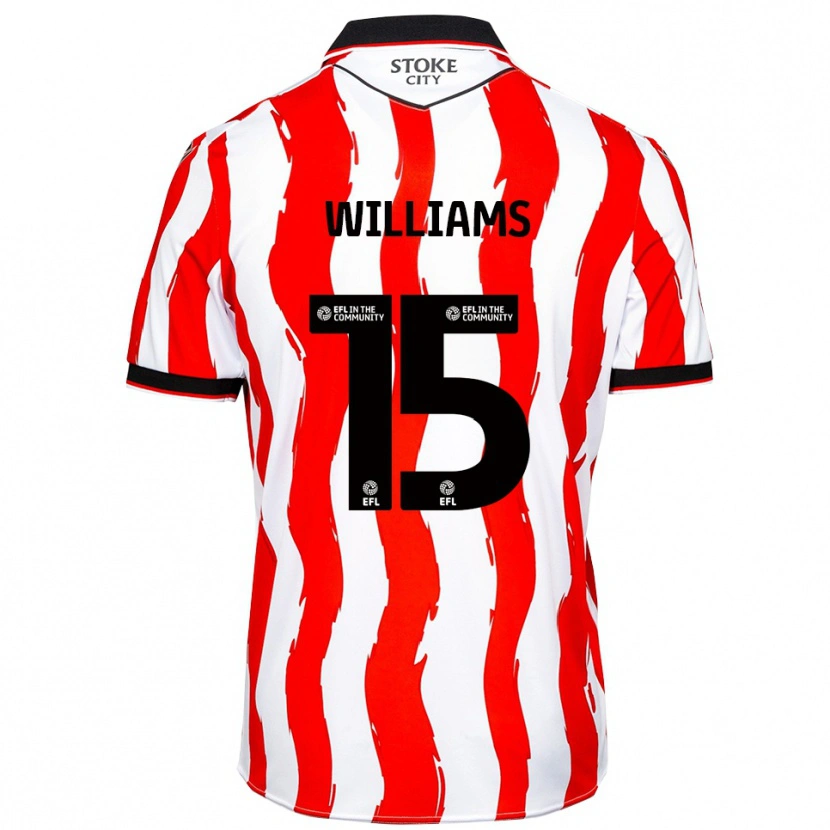Danxen Mulher Camisola Lee Williams #15 Branco Vermelho Principal 2025/26 Camisa Brasil