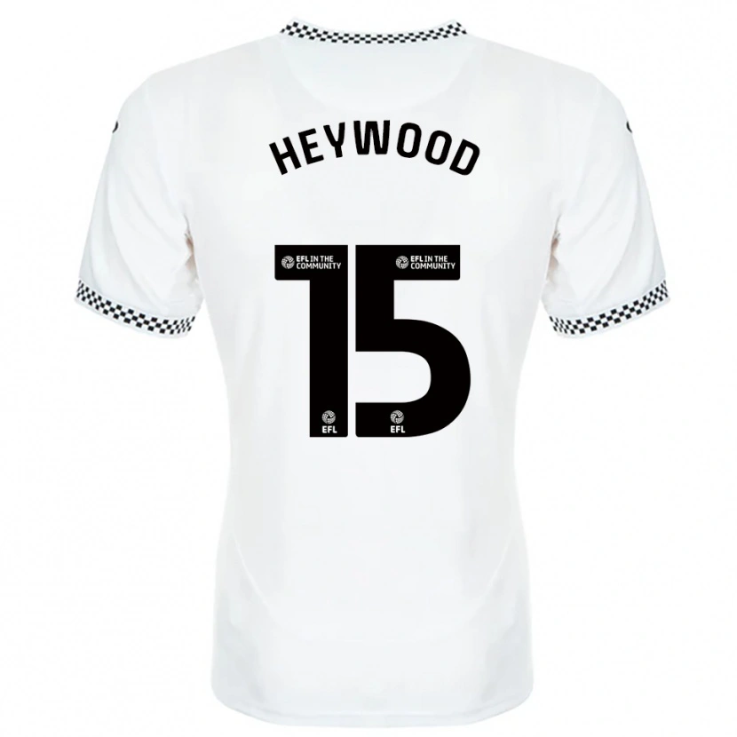 Danxen Mulher Camisola Carter Heywood #15 Branco Laranja Principal 2025/26 Camisa Brasil