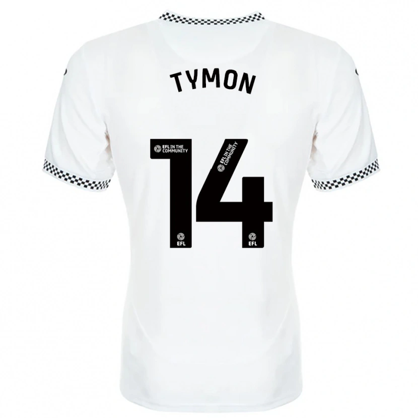 Danxen Mulher Camisola Josh Tymon #14 Branco Laranja Principal 2025/26 Camisa Brasil