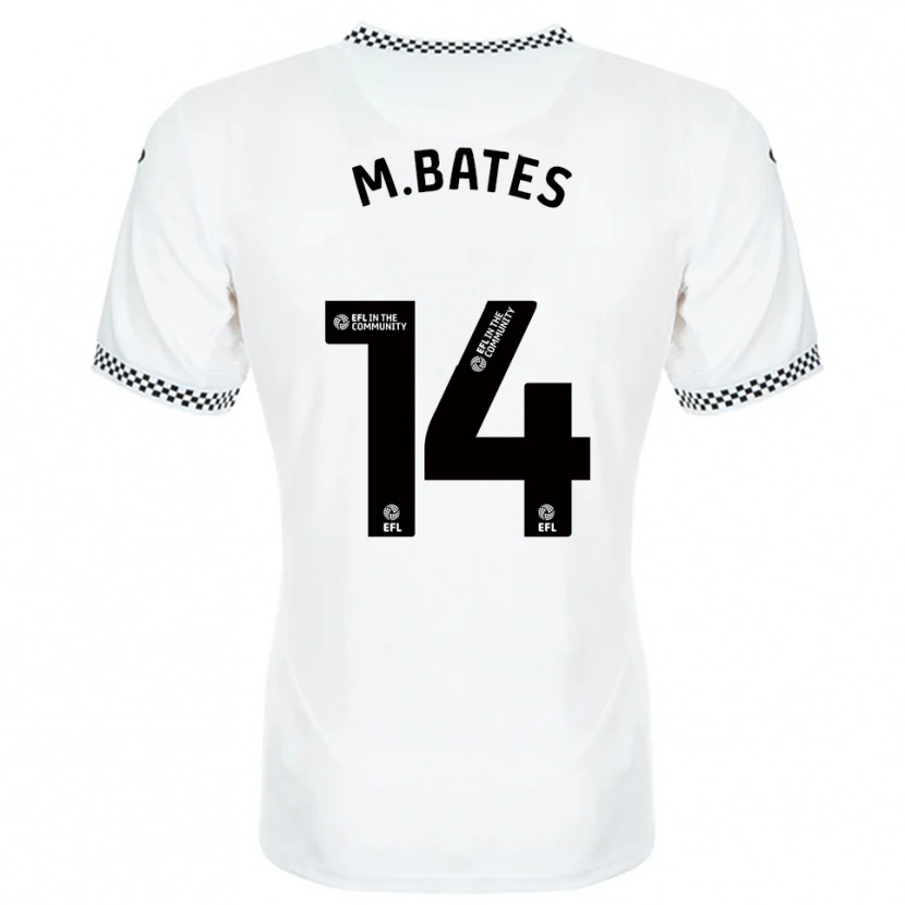 Danxen Mulher Camisola Mitchell Bates #14 Branco Laranja Principal 2025/26 Camisa Brasil