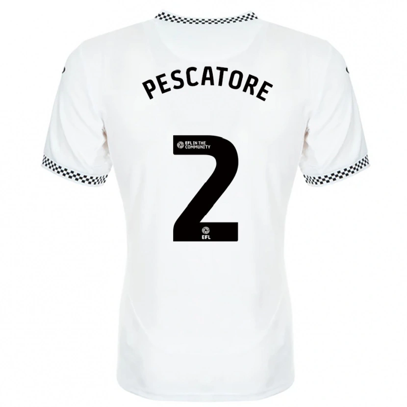 Danxen Mulher Camisola Josh Pescatore #2 Branco Laranja Principal 2025/26 Camisa Brasil
