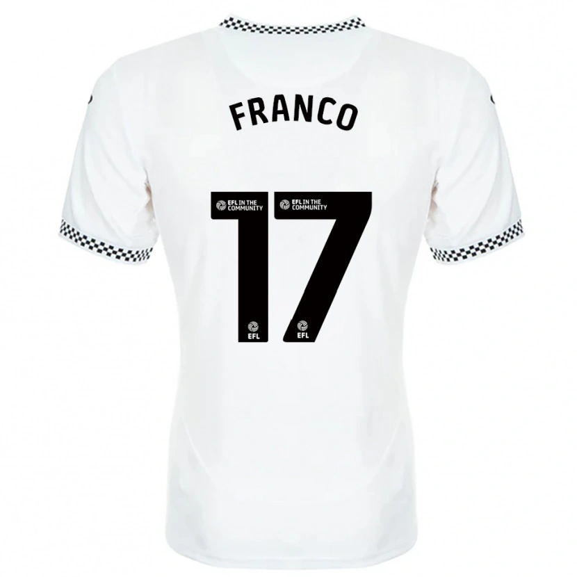 Danxen Mulher Camisola Gonçalo Franco #17 Branco Laranja Principal 2025/26 Camisa Brasil