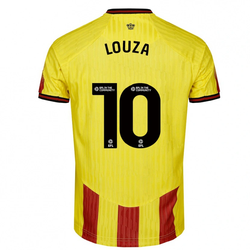 Danxen Mulher Camisola Imrân Louza #10 Amarelo Vermelho Principal 2025/26 Camisa Brasil