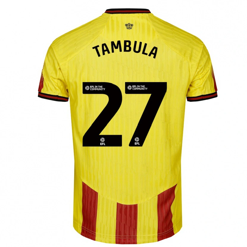 Danxen Mulher Camisola Chloe Tambula #27 Amarelo Vermelho Principal 2025/26 Camisa Brasil