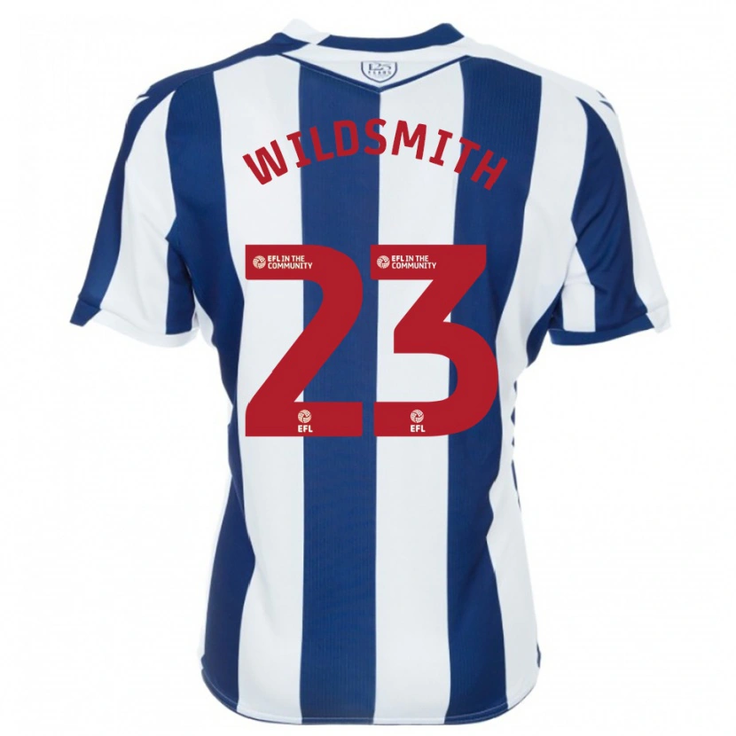 Danxen Mulher Camisola Joe Wildsmith #23 Azul Marinho Branco Principal 2025/26 Camisa Brasil