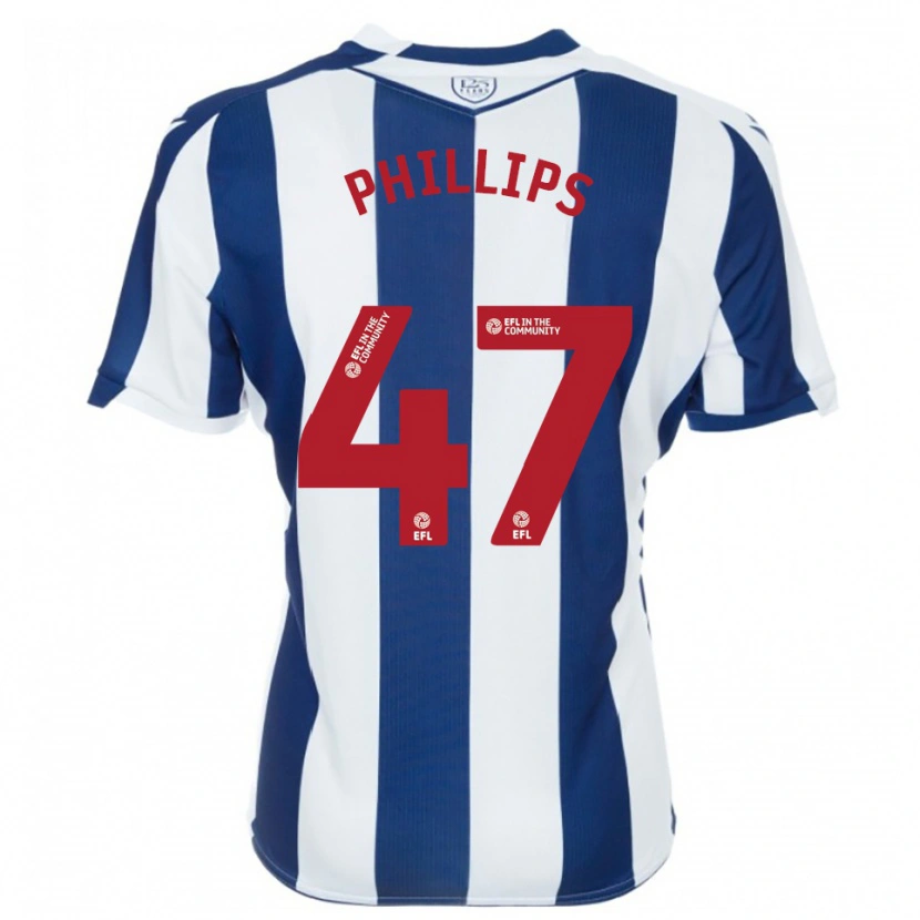 Danxen Mulher Camisola Nat Phillips #47 Azul Marinho Branco Principal 2025/26 Camisa Brasil