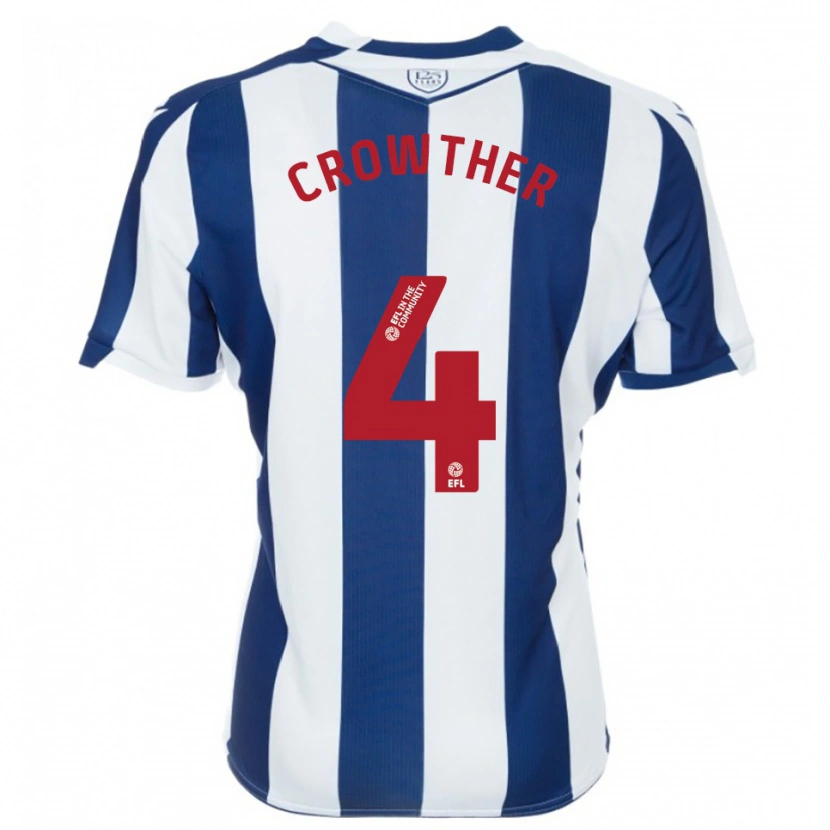 Danxen Mulher Camisola Matthew Crowther #4 Azul Marinho Branco Principal 2025/26 Camisa Brasil