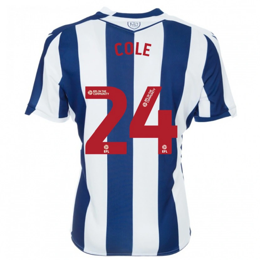 Danxen Mulher Camisola Delphi Cole #24 Azul Marinho Branco Principal 2025/26 Camisa Brasil