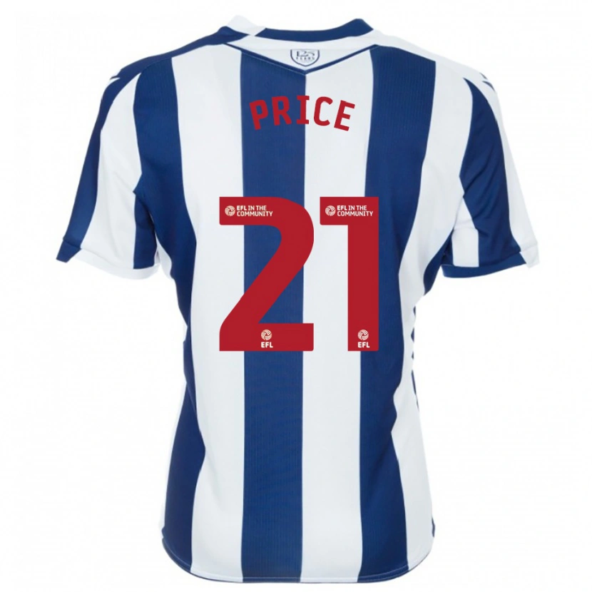 Danxen Mulher Camisola Isaac Price #21 Azul Marinho Branco Principal 2025/26 Camisa Brasil