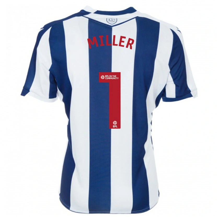 Danxen Mulher Camisola Anna Miller #1 Azul Marinho Branco Principal 2025/26 Camisa Brasil