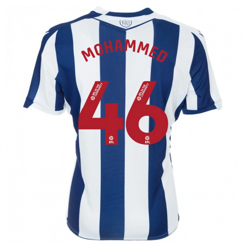 Danxen Mulher Camisola Jamal Mohammed #46 Azul Marinho Branco Principal 2025/26 Camisa Brasil