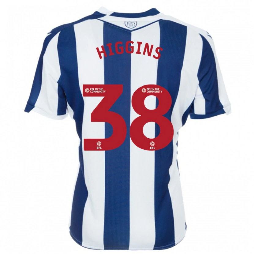 Danxen Mulher Camisola Akeel Higgins #38 Azul Marinho Branco Principal 2025/26 Camisa Brasil