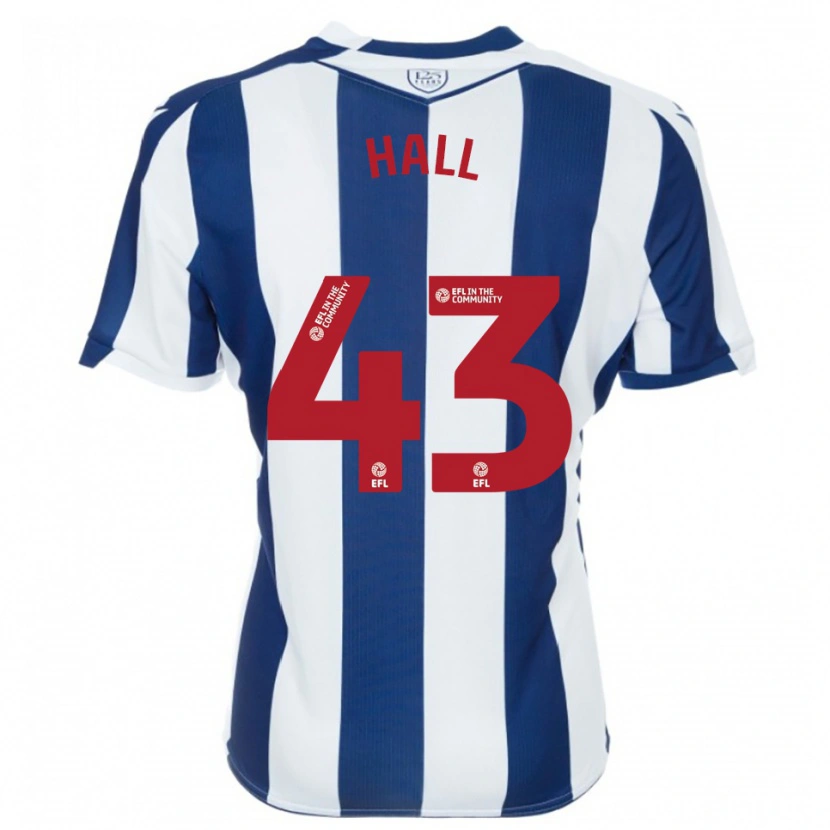 Danxen Mulher Camisola Reece Hall #43 Azul Marinho Branco Principal 2025/26 Camisa Brasil