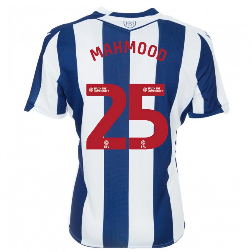 Danxen Mulher Camisola Mahmood #25 Azul Marinho Branco Principal 2025/26 Camisa Brasil