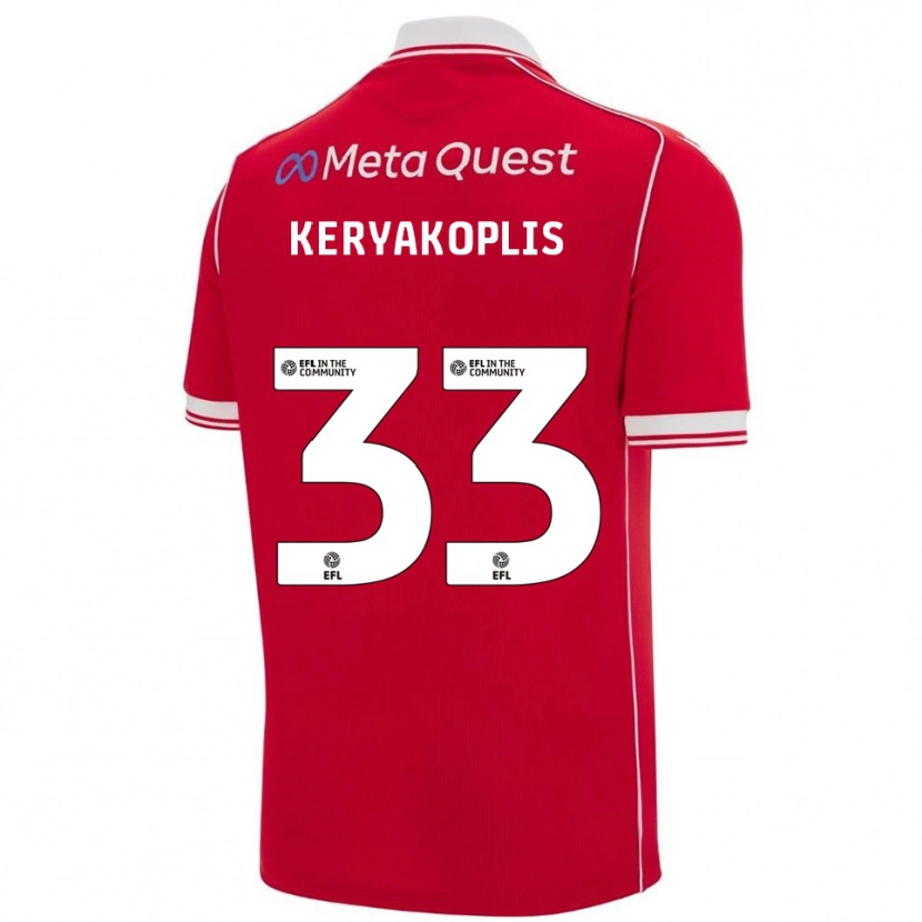 Danxen Mulher Camisola Hannah Keryakoplis #33 Vermelho Branco Principal 2025/26 Camisa Brasil