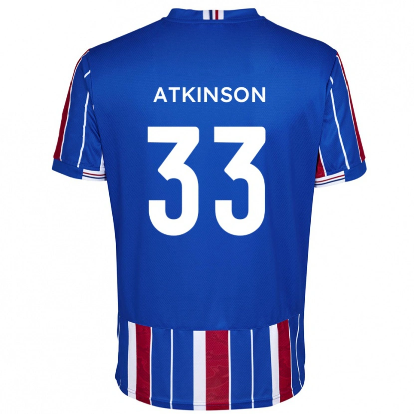 Danxen Mulher Camisola Hayden Atkinson #33 Azul Vermelho Branco Principal 2025/26 Camisa Brasil