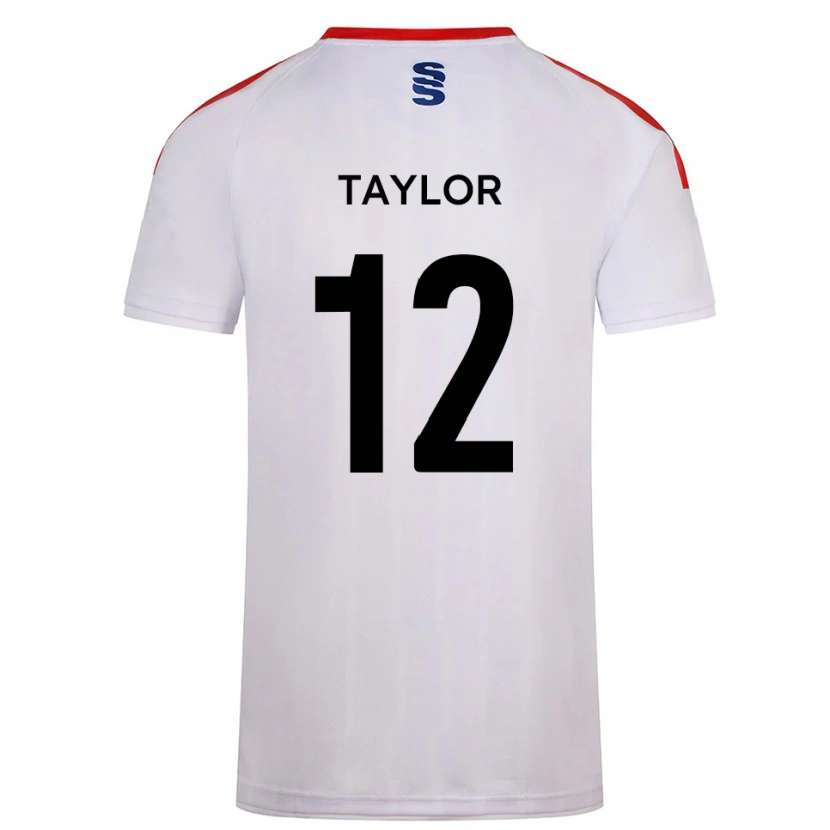 Danxen Mulher Camisola Max Taylor #12 Branco Azul Marinho Principal 2025/26 Camisa Brasil