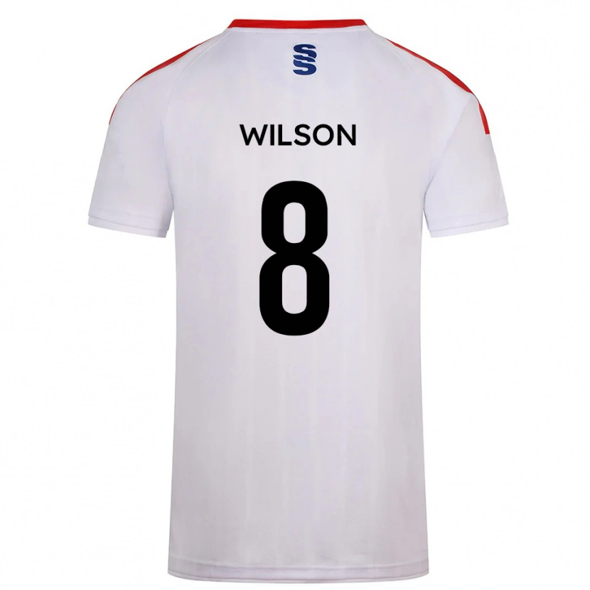 Danxen Mulher Camisola George Wilson #8 Branco Azul Marinho Principal 2025/26 Camisa Brasil