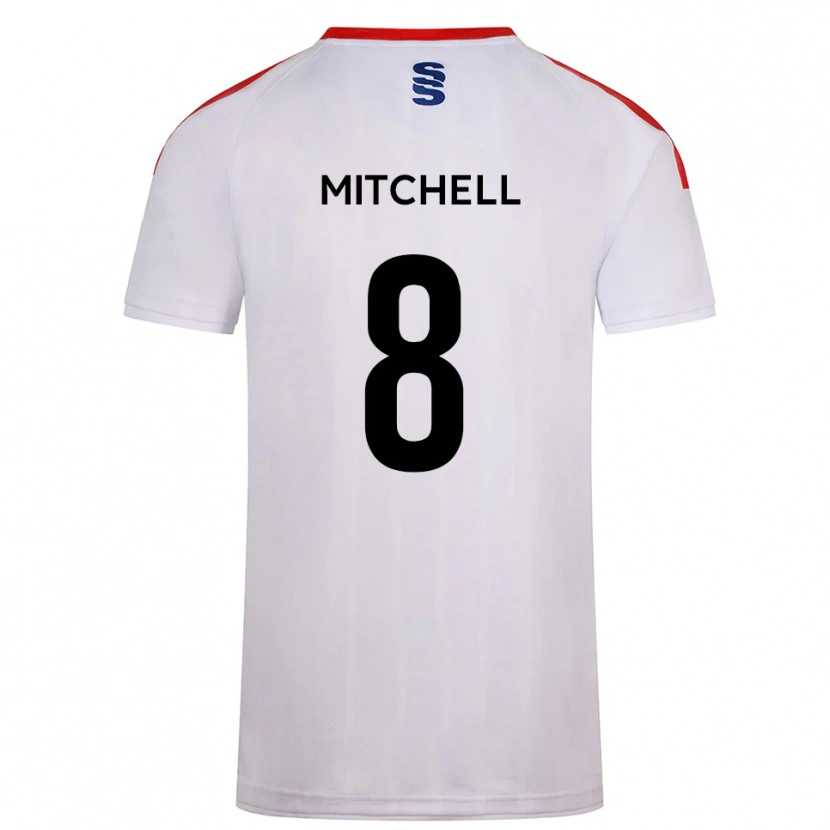Danxen Mulher Camisola Ethan Mitchell #8 Branco Azul Marinho Principal 2025/26 Camisa Brasil