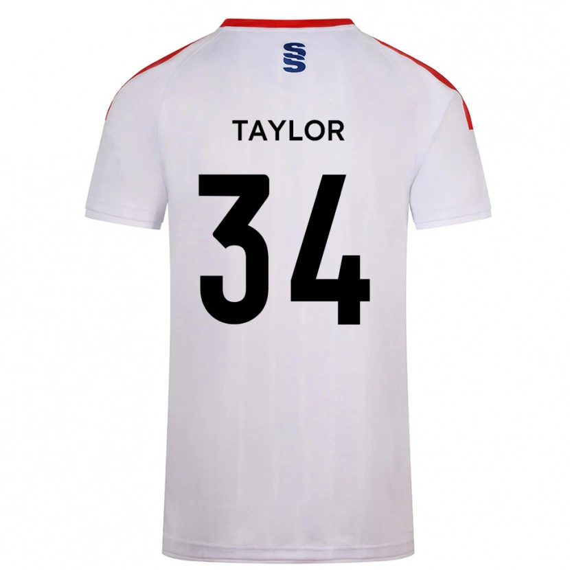 Danxen Mulher Camisola James Taylor #34 Branco Azul Marinho Principal 2025/26 Camisa Brasil
