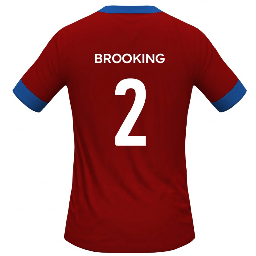 Danxen Mulher Camisola Josh Brooking #2 Vermelho Azul Principal 2025/26 Camisa Brasil