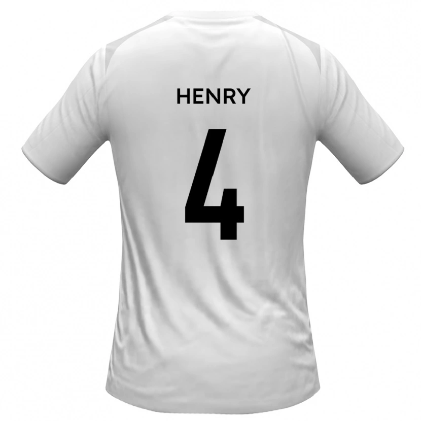 Danxen Mulher Camisola Aaron Henry #4 Branco Cinza Principal 2025/26 Camisa Brasil
