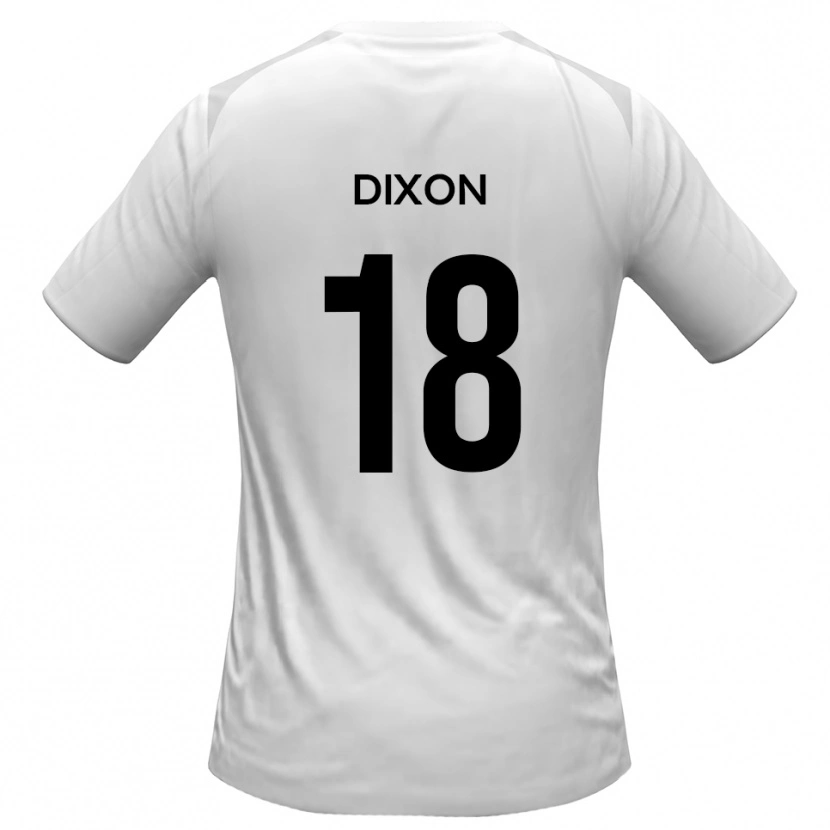 Danxen Mulher Camisola Junior Dixon #18 Branco Cinza Principal 2025/26 Camisa Brasil