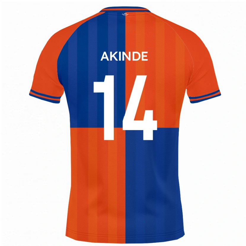 Danxen Mulher Camisola John Akinde #14 Laranja Azul Royal Principal 2025/26 Camisa Brasil